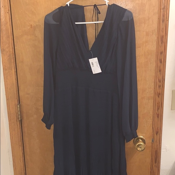 New - Intermix Navy Dress - Picture 1 of 4